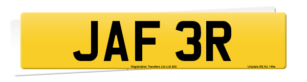 Registration number JAF 3R